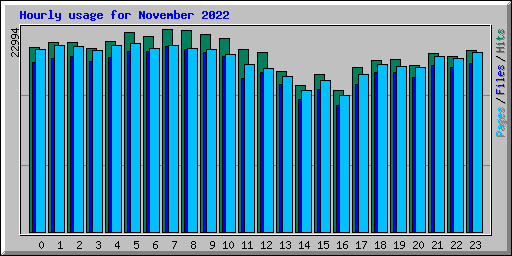 Hourly usage for November 2022